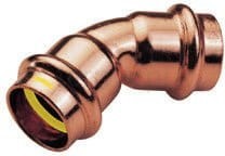 IBP Łuk 45° dwukielichowy 22mm Press Gas PG5041 0220000 PG5041 0220000