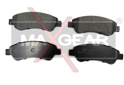 MaxGear Zestaw klocków hamulcowych, hamulce tarczowe 19-0575