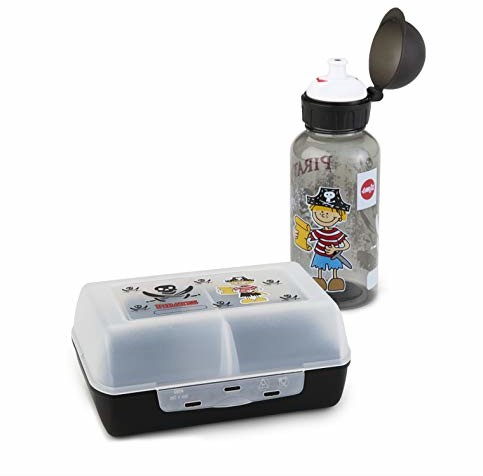 Emsa Emsa Pojemnik na chleb Tritan-Pirate z butelką, wielokolorowy, 28 x 28 x 18 cm 518136