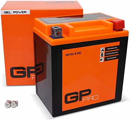 GP-PRO GP-PRO GB10L-B 12 V 11 Ah akumulator żelowy (podobny do YB10L-B / YB10L-B2) (bezobsługowy i zamknięty), akumulator motocyklowy 864371