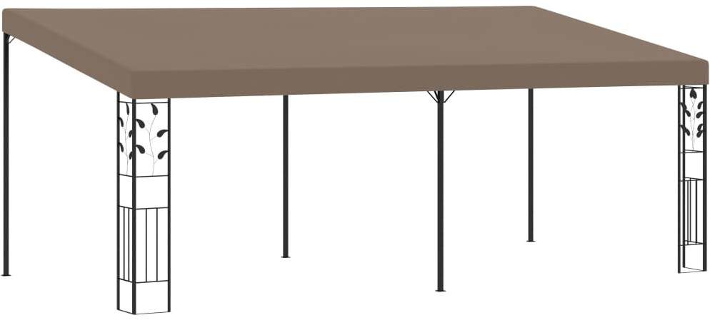 vidaXL Altana przyścienna, 6 x 3 x 2,5 m, taupe
