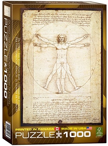 Eurographics Puzzle Człowiek Witruwiański Leonardo da Vinci (1000 części)