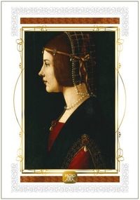 Karnet kobieta z perłami 16x23 + koperta DaVinci OD 24,99zł