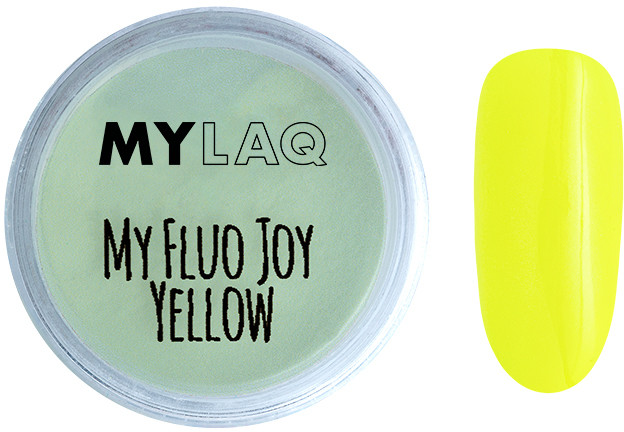 MylaQ Pyłek Do Paznokci My Fluo Joy Yellow 3g M371