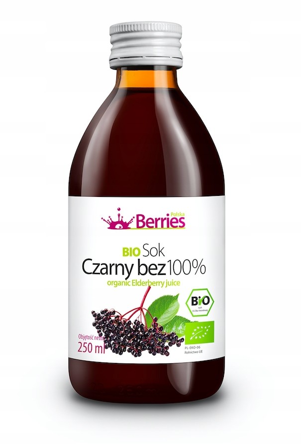 Bio Sok Czarny Bez 100% zestaw ( 6 x 250ml ) 1,5 L
