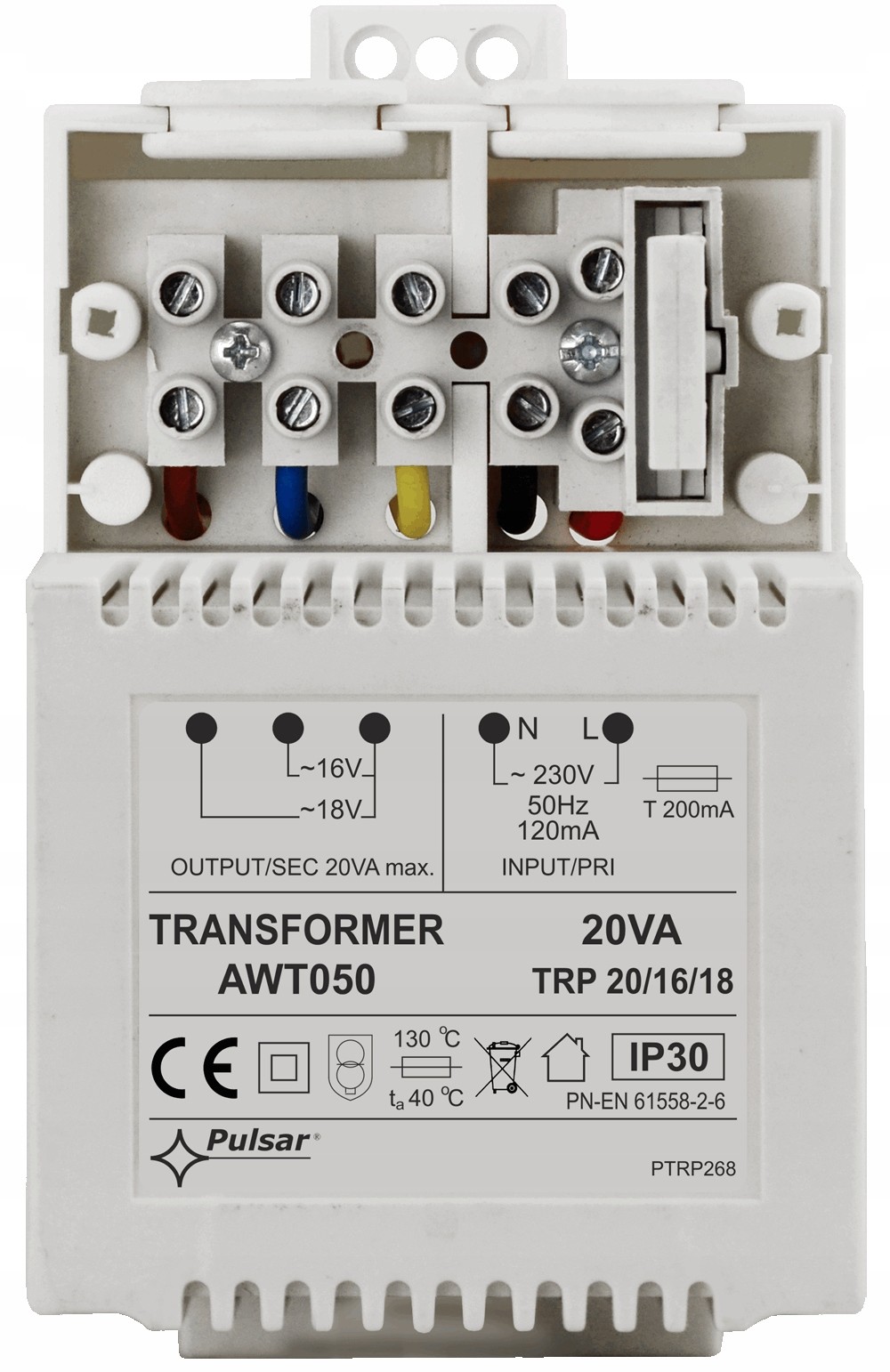 Pulsar Transformator AWT050 Trp 20VA/16V/18V