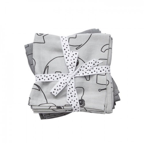 Done By Deer Contour Pieluszka 2 szt Grey 30685 [7767164]