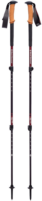Black Diamond Trail Cork Trekking Poles Women, cherrywood 100-125cm 2021 Kijki BD1125272009ALL1