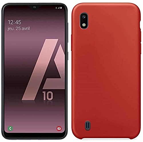 Samsung iPOMCASE Coque Semi-Rigide pour Galaxy A10, Rouge coque A10-STYLE APPLE ROUGE