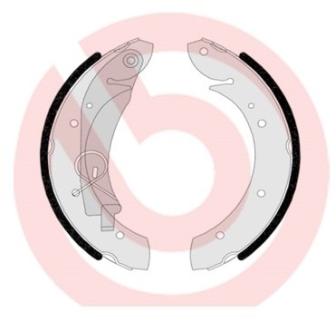 BREMBO Zestaw szczęk hamulcowych S 61 524