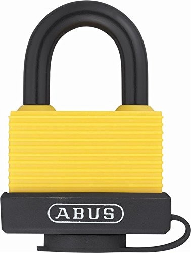 Abus ABUS-70al/45 _ amarillo kłódką wykonana z lakierowanego aluminium Żółty 45 MM Vinyl 70AL/45_AMARILLO