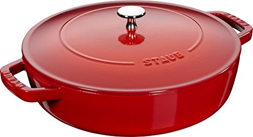 Staub 40511  474  0 naczynie do pieczenia z chistera, żeliwo, wiśniowy, 28 cm 40511-474-0