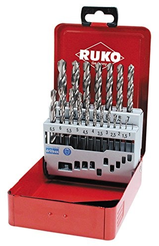 Ruko 215215 zestaw wierteł spiralnych Cobalt, 19TLG.stalowoniebieski. A215214