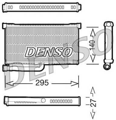 DENSO Wymiennik ciepła, ogrzewanie wnętrza DRR02004