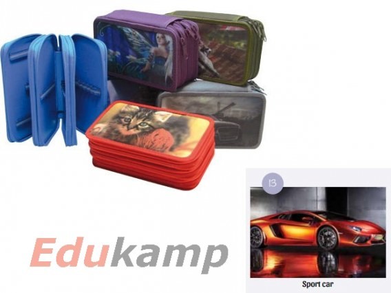 Kalnex Piórnik 3-zamki TX Sport car nr 13 PN089KAL