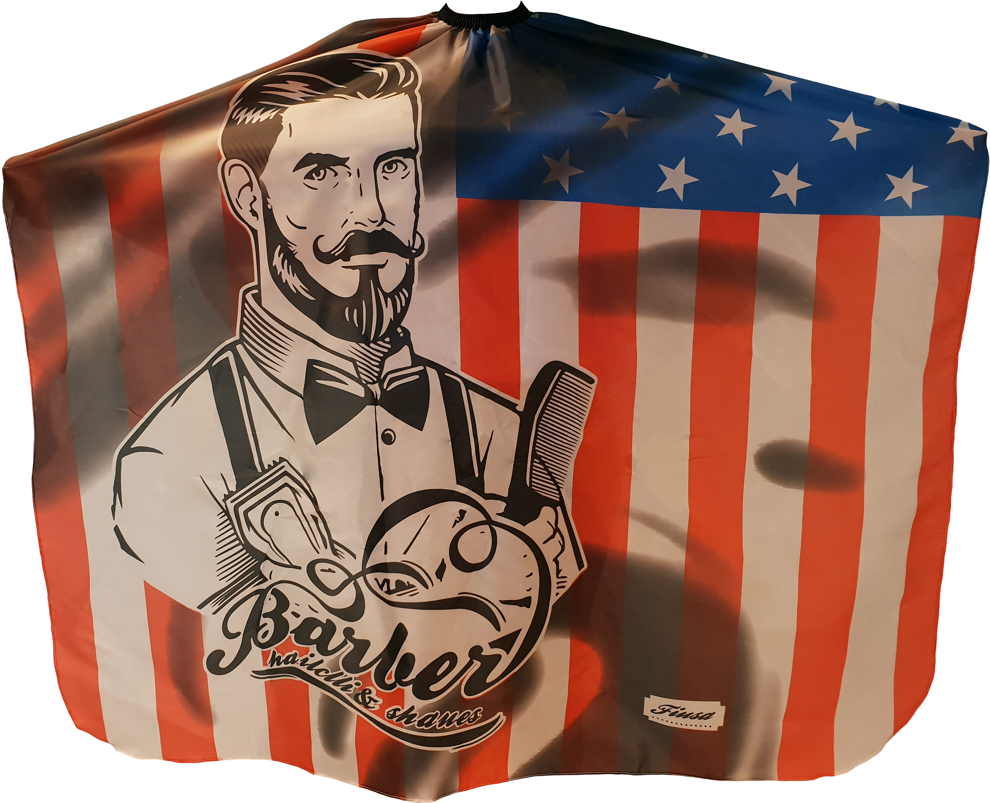 Gepard Peleryna Fryzjerska Fartuch Do Salonu BARBER DUŻA AMERICANOS AMERICANOS