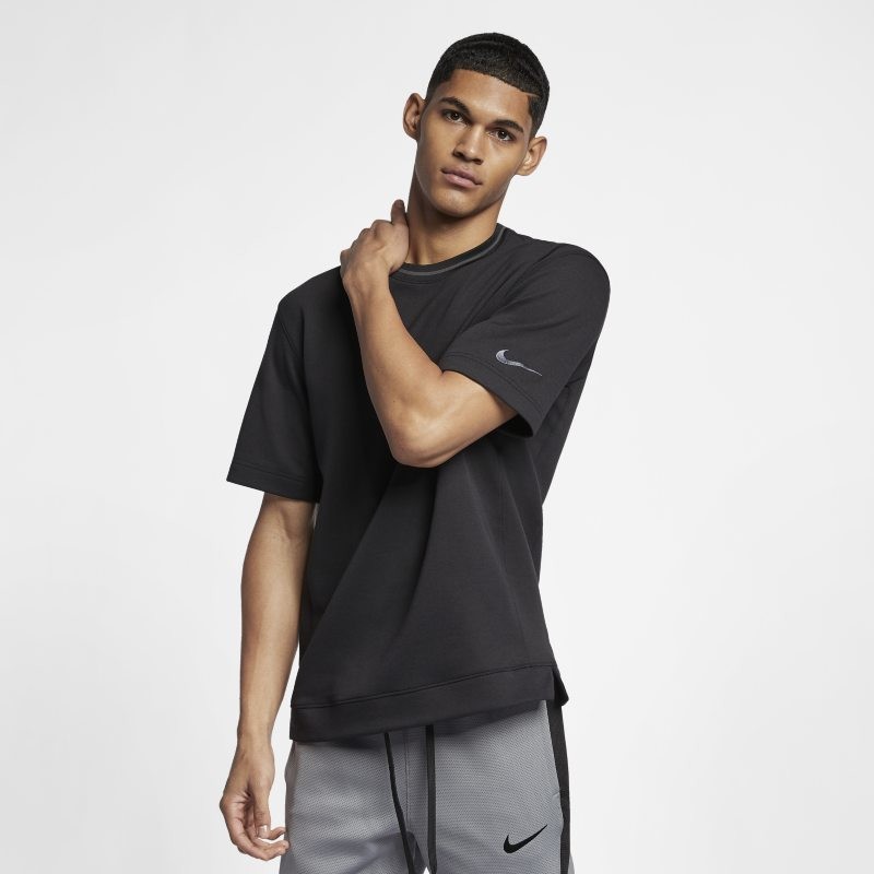 Nike Męska koszulka z krótkim rękawem do koszykówki Dri-FIT - Czerń AJ3538-010