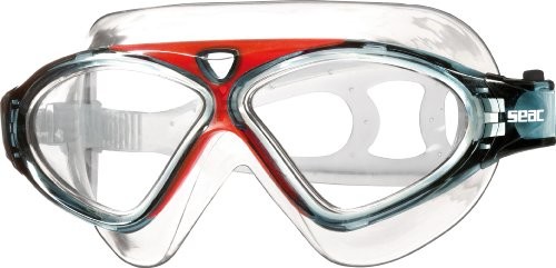 VISION Seac unisex okulary do pływania HD, czerwony, m HD (VISION HD)