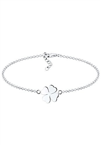 Elli bransoletka damska ze srebra Sterling próby 925, z listkiem koniczyny, długość 18 cm 0206582512_18