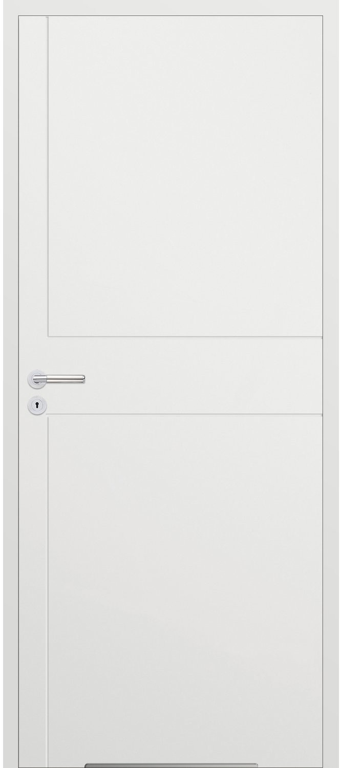 Classen Skrzydło drzwiowe bezprzylgowe Linea Frez 2 białe lakierowane 70P