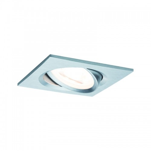 Paulmann Zestaw Nova kwadr wych LED 1x6,5W 2700K 230V GU10 51mm Alu-toczone/alu 93437