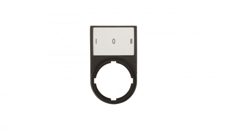 Eaton Tabliczka opisowa I-0-II 50x30mm czarna prostokątna M22S-ST-X93 216486 216486