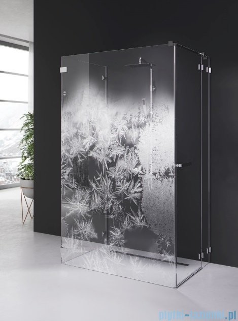 Radaway Grawer na szkle dla kabin wzór szron