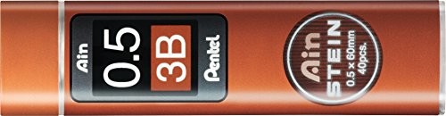 Pentel C275  3bo AIN kamienia Lead Refill, grubość 0.5 MM, stopień twardości 3B, 40 linii kopalni w każdej puszce C275-3BO