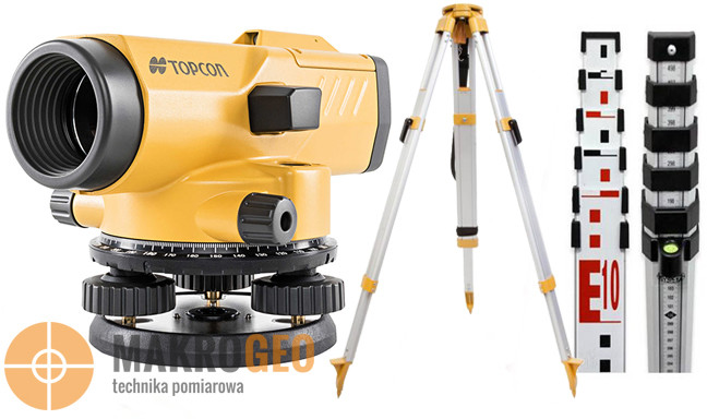 Topcon Niwelator optyczny AT-B4A Zestaw statyw łata 2110241A0