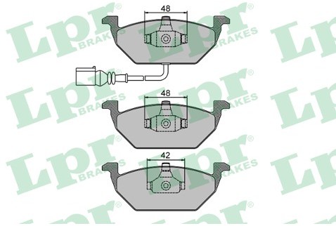 LPR Klocki hamulcowe - komplet 05P692