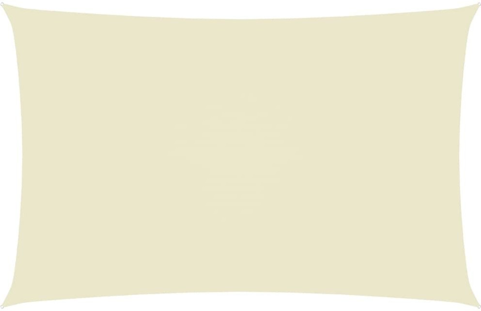 vidaXL Prostokątny żagiel ogrodowy, tkanina Oxford, 5x8 m, kremowy 135221