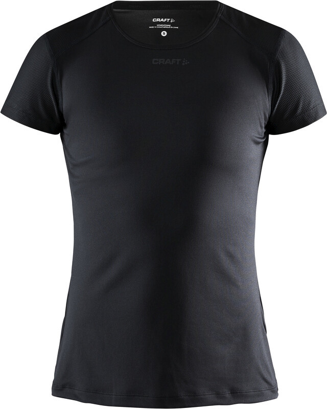 Craft ADV Essence SS Slim Tee Women, black L 2021 Koszulki do biegania krótki rękaw 1908767-999000-6