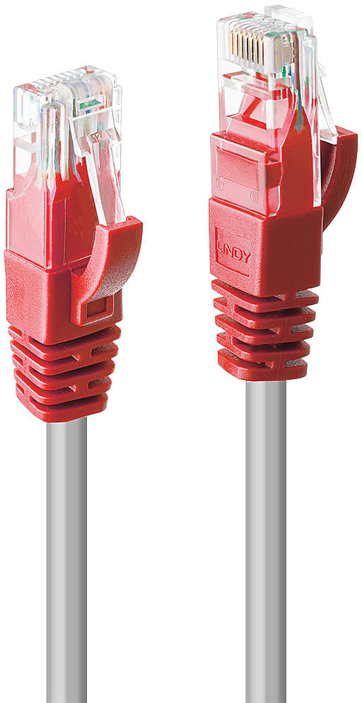 Lindy 48140 Kabel sieciowy skrętka) Cat.6 U/UTP szary 5m LY-48140