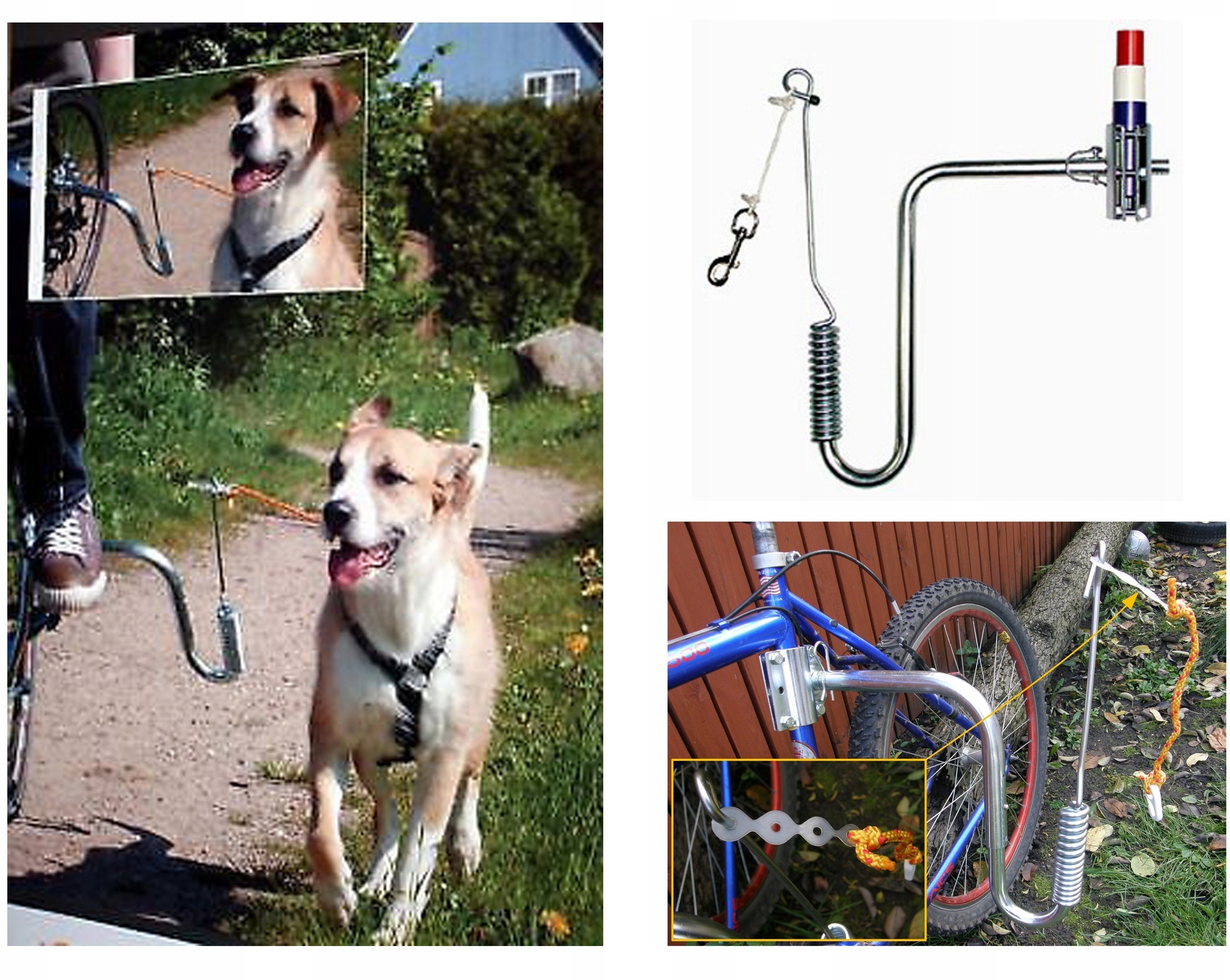 Haas F1 Team Uchwyt springer mocny do roweru dla psa