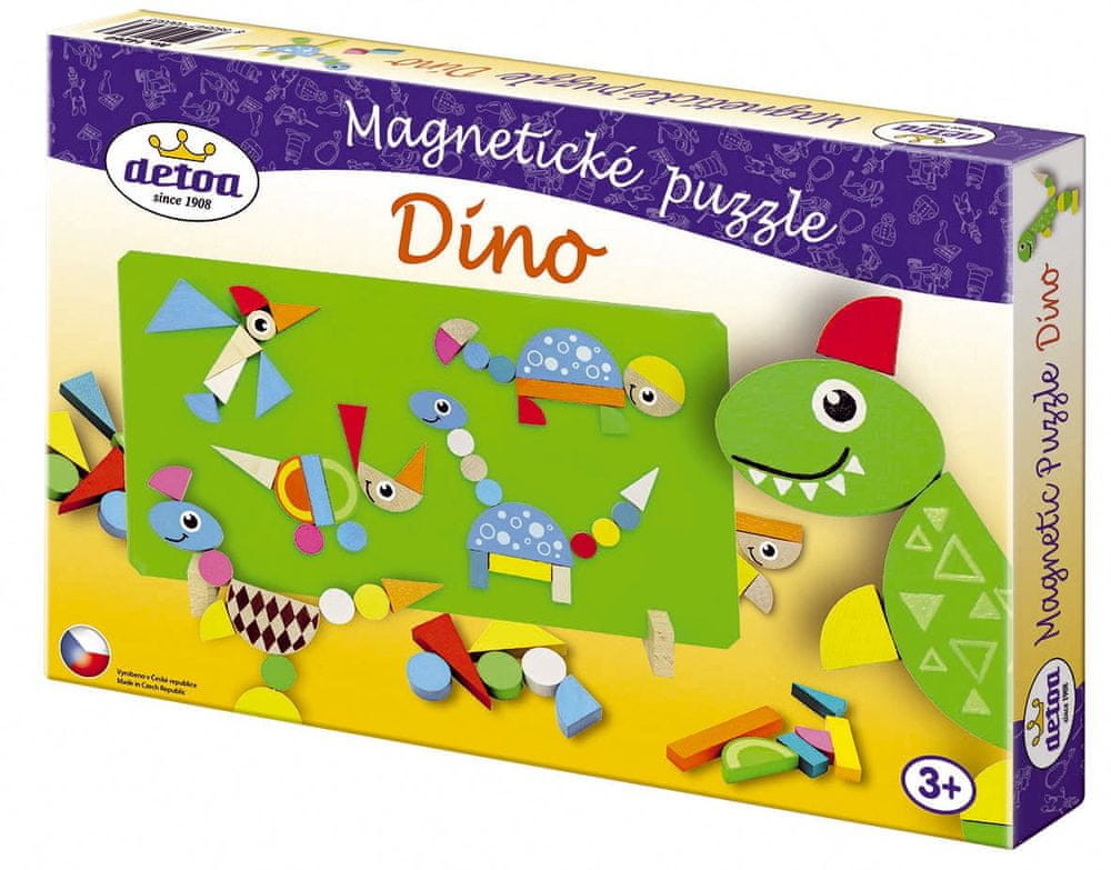 DETOA DETOA puzzle magnetyczne Dinozaury # z wartością produktów powyżej 89zł!