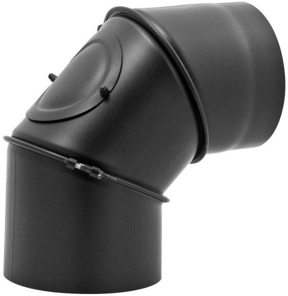 Spiroflex Kolano 3-segmentowe 160/90 mm czarne SX-WCZ160KRR90