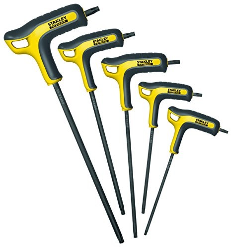 Stanley FMHT0-69048 Zestaw 5 kluczy męskich z uchwytem Fatmax, końcówką Torx, czarno-żółty