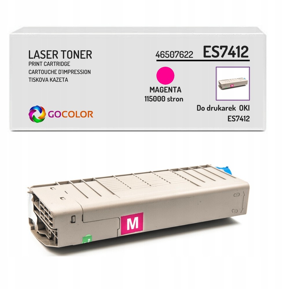 Toner zamienny z Oki ES7412 46507622 Magenta