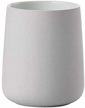 Zone Denmark Zone kubek na szczoteczki do zębów NOVA, porcelana z miękkim w dotyku, Soft Grey, ok. 10 cm wys.  ZO-382067  5708760675746