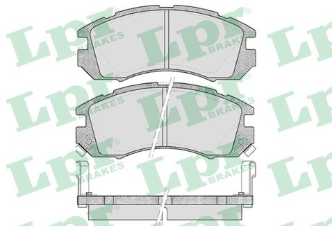 LPR GROUP Zestaw klocków hamulcowych, hamulce tarczowe GROUP 05P546