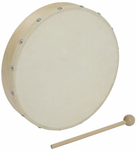 World Rhythm World Rhythm Bęben ręczny  bęben ramowy 25 cm  beater w zestawie, naturalny HD-10