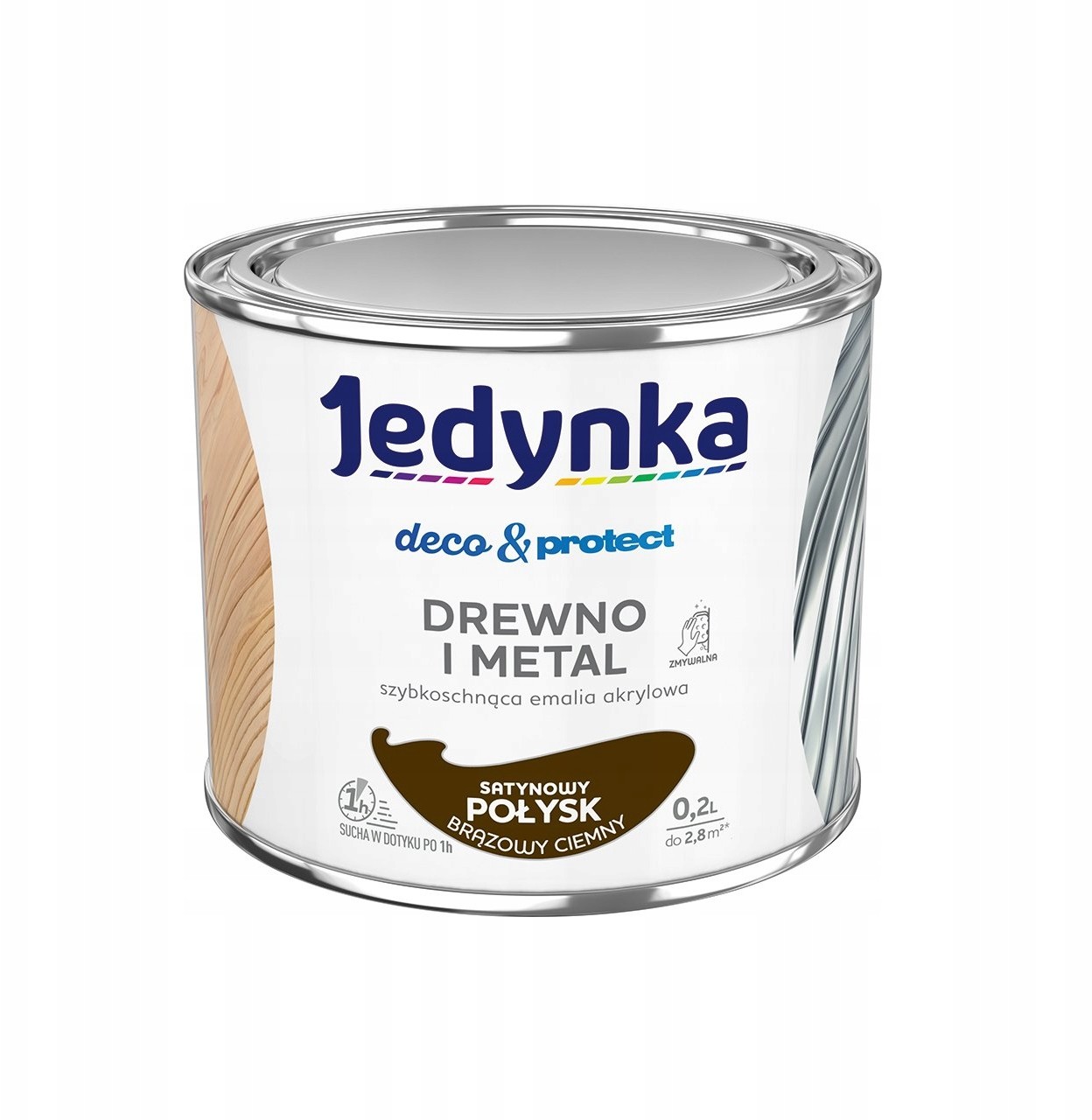 Jedynka D&p Drewno i METAL0,2 C.brązowy Satyna