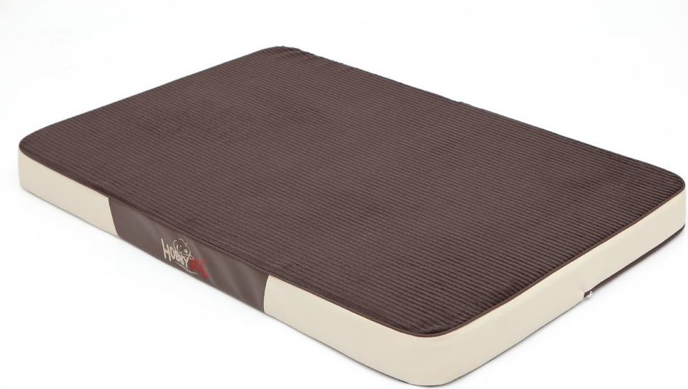 Hobbydog Materac Premium Brązowy sztruks z beżową eko-skórą M M MPRCRZ3