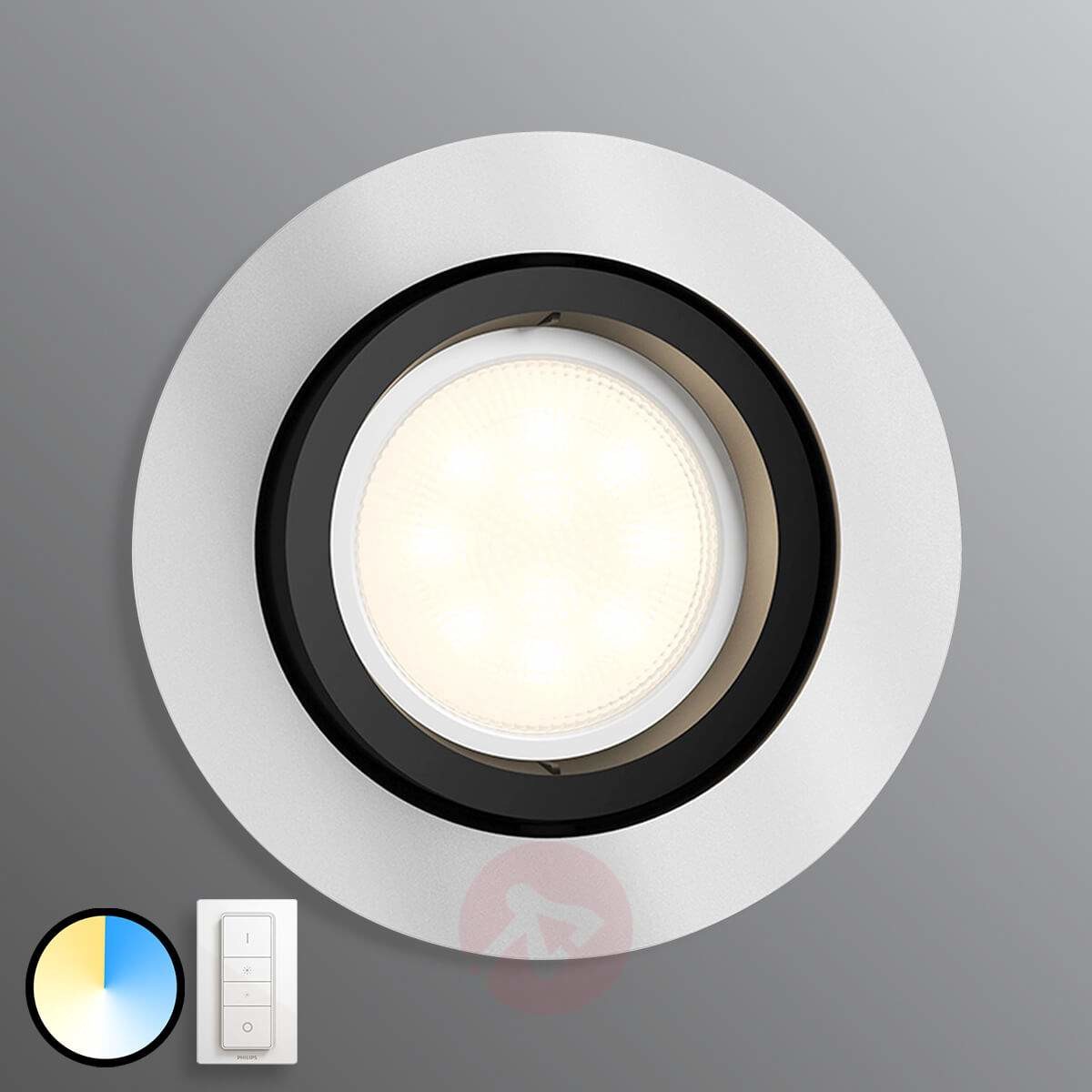 PHILIPS HUE OCZKO WPUSZCZANE LED HUE MILLISKIN + PRZYCIEMNIACZ PHILIPS 50411/48/P7 50411/48/P7