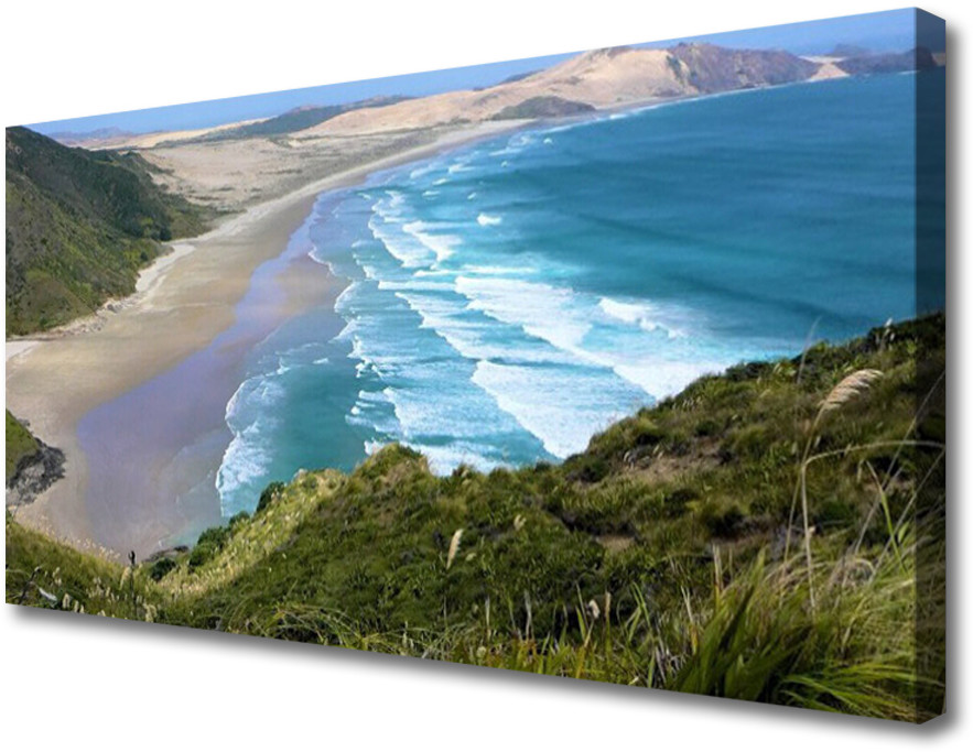 PL Tulup Obraz Canvas Plaża Morze Krajobraz 100x50cm