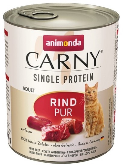 Animonda Carny Carny Single Protein Adult Wołowina puszka 800g