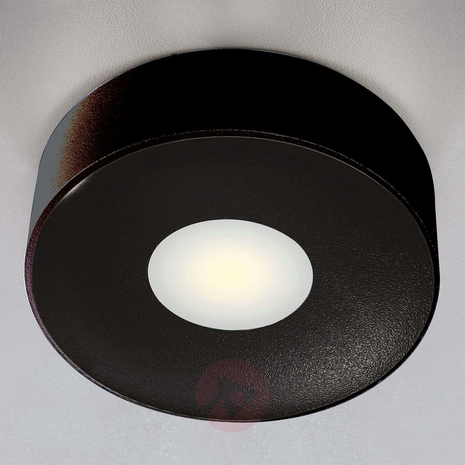 Heitronic Lampa sufitowa zewnętrzna LED Girona, antracytowa