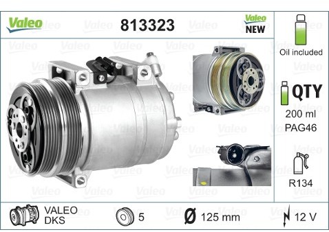 Valeo Kompresor, klimatyzacja 813323