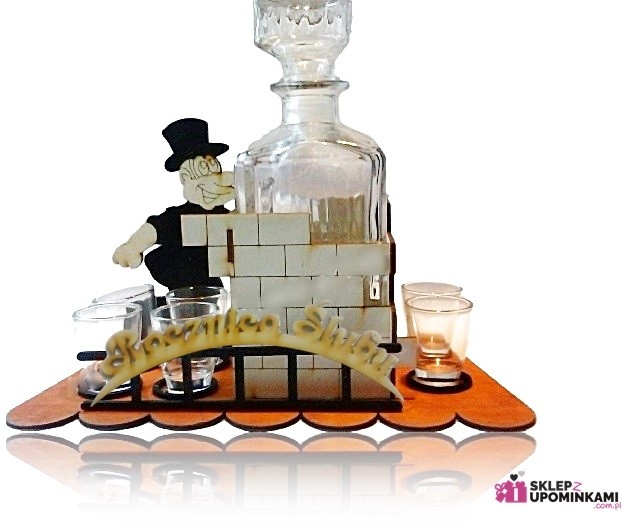 Polski Kieliszki Stojak Kominiarz prezent na Rocznicę Ślubu 1261