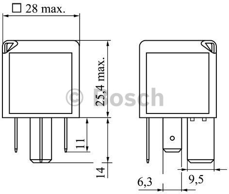Bosch Przekaźnik mały 0 986 332 001